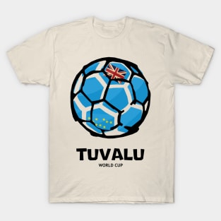 Tuvalu Football Country Flag T-Shirt